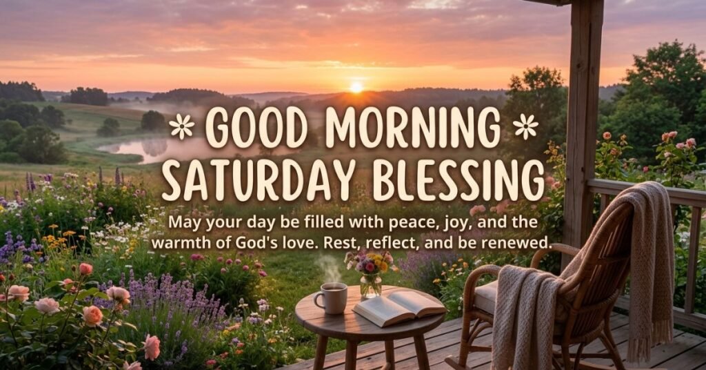 Good Morning Saturday Blessings