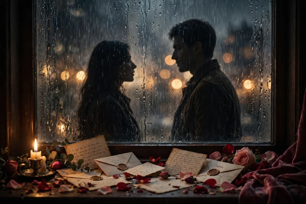 Love secretly quotes collection with soft romantic background
