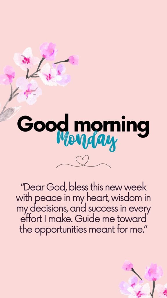 Monday Morning Prayers for a Successful Week