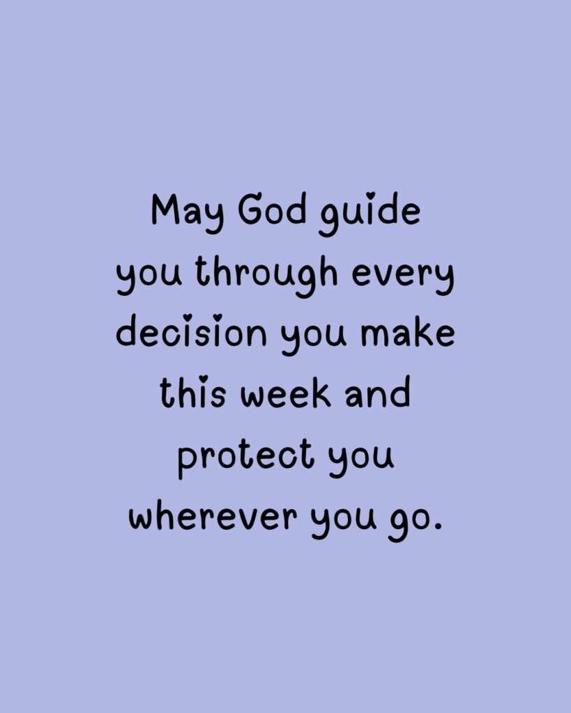 Religious New Week Blessings
