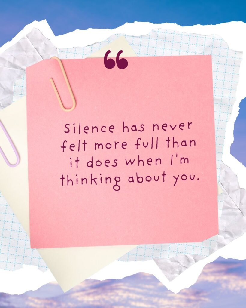 Silent Love Quotes