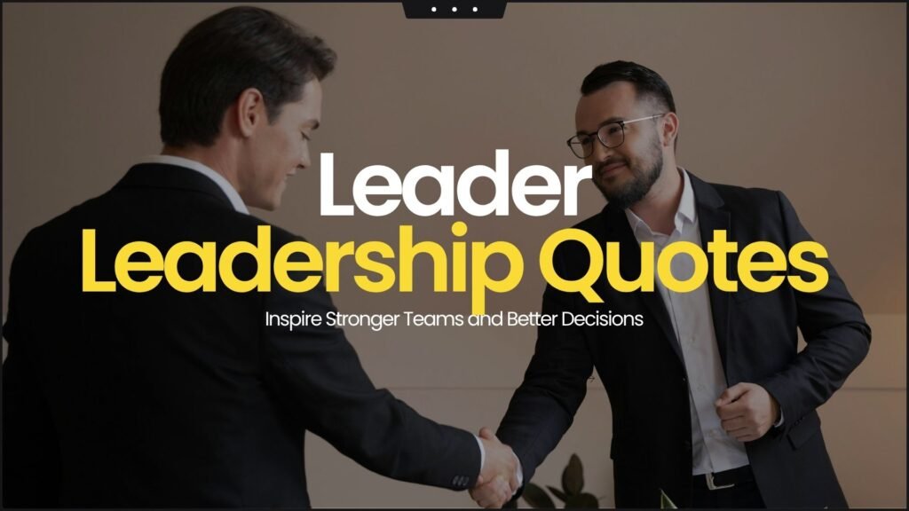 leader leadership quotes