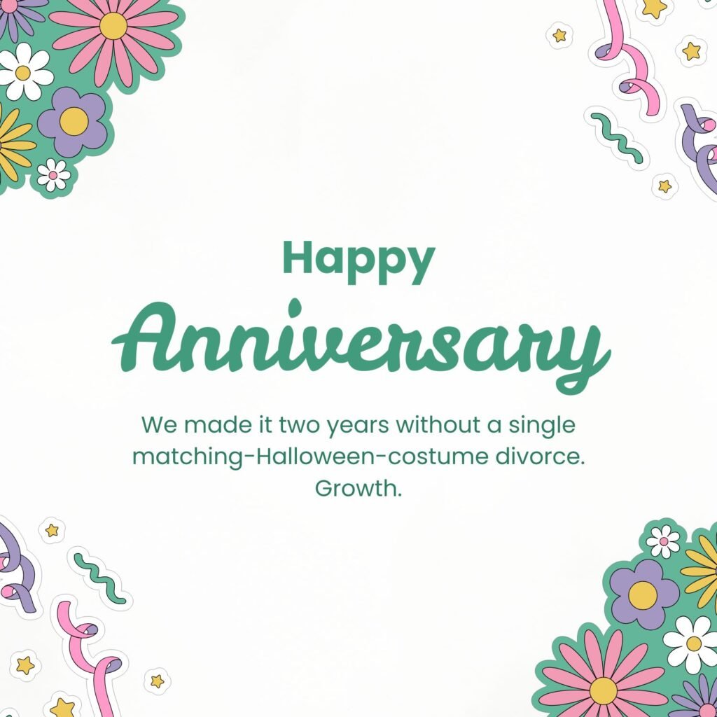 Funny 2nd Anniversary Wishes