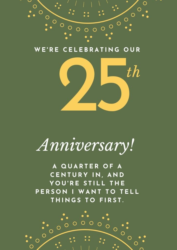 Master 25th Anniversary Quotes