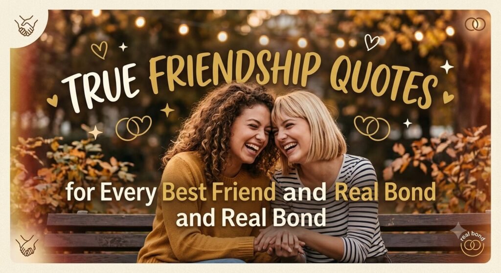 Two close friends laughing together, representing true friendship quotes
